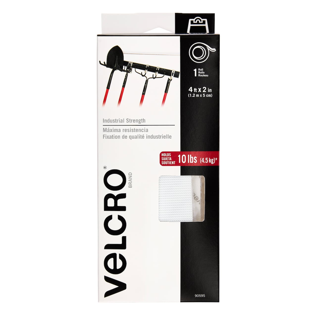 VELCRO&#xAE; Brand Industrial Strength Tape, 4ft.